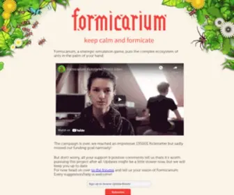 Formicarium.org(Keep calm and formicate) Screenshot