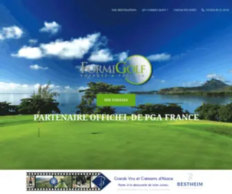 Formigolf.fr(Voyage golf et séjour golfique par Formigolf) Screenshot