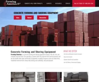 Formingamerica.com(Concrete Forms and Shoring Equipment Company) Screenshot