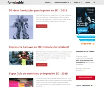 Formizable.com(Blog de impresión 3D) Screenshot