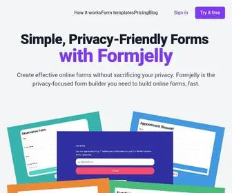 Formjelly.com(Create Forms Online) Screenshot