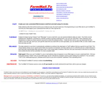 Formmailto.com(Put fully customized e) Screenshot