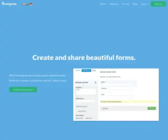 Formogram.com(Create and share beautiful forms) Screenshot