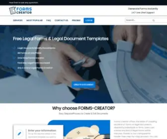 Forms-Creator.com(Free Legal Document Creator or one of the Best Legal Form Generator) Screenshot