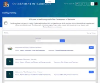 Forms.gov.bb(Forms) Screenshot