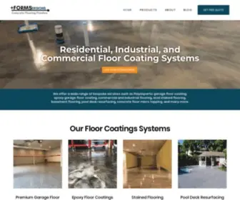 Formsdesigns.com(Commercial, industrial and epoxy flooring NJ) Screenshot