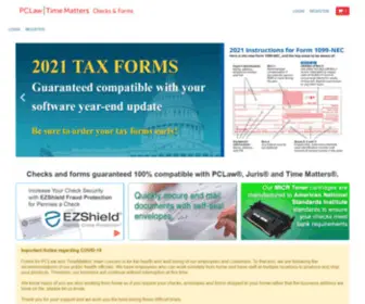 Formsforpclawtimematters.com(Forms for PCLaw and Time Matters) Screenshot