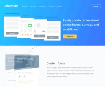 Formsite.com(Online Form Builder) Screenshot