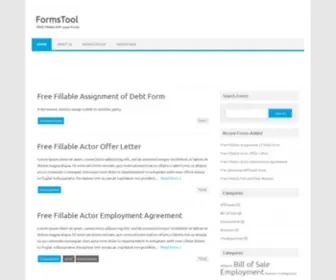 Formstool.com(A document used to assign a debt to another party. ASSIGNMENT OF DEBT) Screenshot