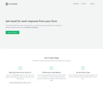 Formsubmit.io(Form submission made simple) Screenshot