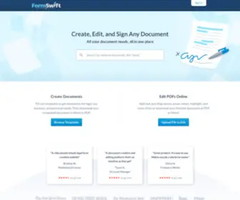 Formswift.com(Create Legal Documents) Screenshot