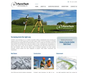 Formtechsurveyors.com(Formtech Land Surveying) Screenshot