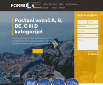 Formula-L.hr(Autoškola Dubrovnik Formula L) Screenshot