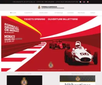 Formula1Monaco.com(Achat en ligne de places pour le Grand Prix F1 de Monaco 2021) Screenshot