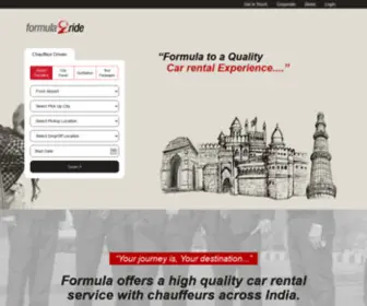 Formula2Ride.com(Book Chauffeur Driven Car Rental Services in India) Screenshot