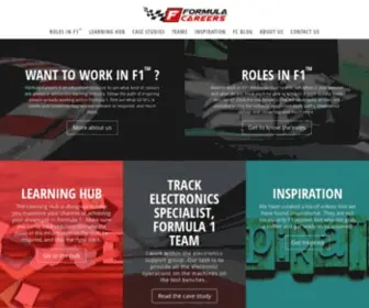 Formulacareers.com(Careers in Formula 1) Screenshot