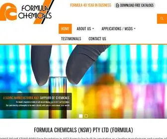 Formulachemicals.com.au(Formula Chemical) Screenshot