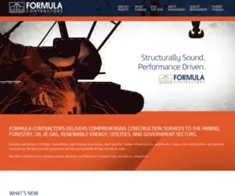 Formulacontractors.com(Formula Contractors Ltd) Screenshot