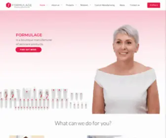 Formulage.co.za(Skincare Products) Screenshot