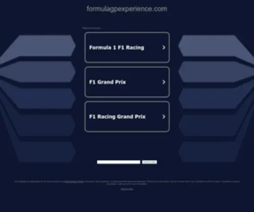 Formulagpexperience.com(Race Car) Screenshot