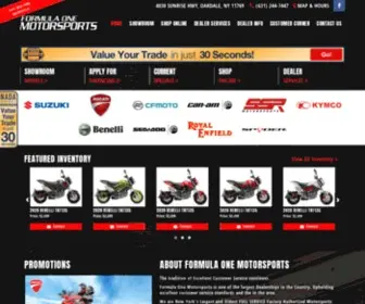 Formulaonemotorsports.com(Formula One Motorsports in NY) Screenshot