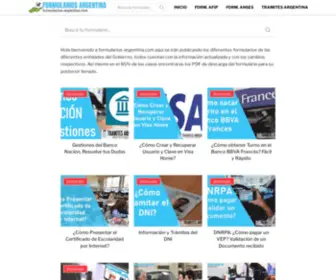 Formularios-Argentina.com(Sólo) Screenshot