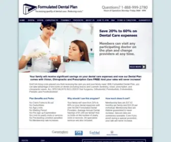 Formulateddentalplan.com(Formulated Dental Plan) Screenshot