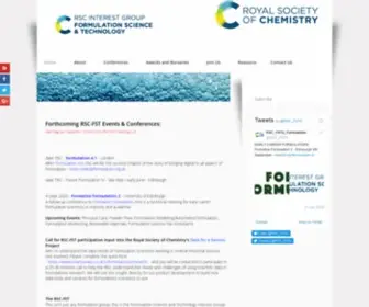Formulation.org.uk(The Formulation Science and Technology Group) Screenshot
