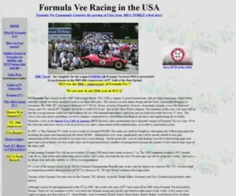 Formulavee.us(Formula Vee Racing in the USA) Screenshot