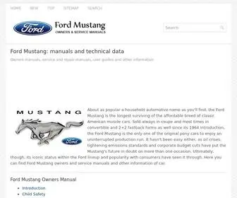 Formust.com(Ford Mustang owners & service manuals) Screenshot