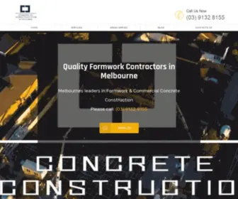 Formworkcontractorsmelbourne.com(Formwork Contractors Melbourne) Screenshot