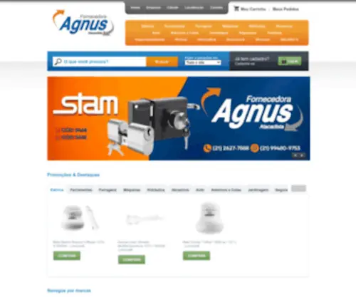Fornecedoraagnus.com.br(Agnus Distribuidora) Screenshot