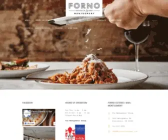 Fornomontgomery.com(Forno Osteria) Screenshot