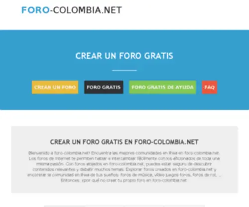 Foro-Colombia.net(Situs Berwisata Ke Colombia) Screenshot