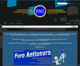 Foroantiusura.org(Foro Antiusura) Screenshot