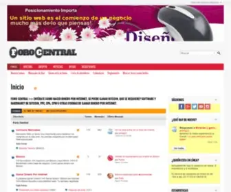Forocentral.com(De beste bron van informatie over foro phpbb vbulletin bbpress bulletin board) Screenshot