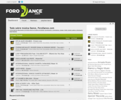 Forodance.com(Main Page) Screenshot