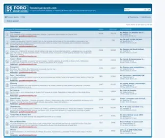 Forodenuevayork.com(Página) Screenshot