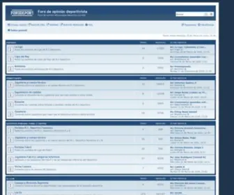 Forodepor.com(Foro de opinión deportivista) Screenshot