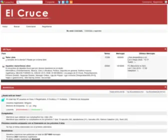 Foroelcruce.net(Foro El Cruce) Screenshot