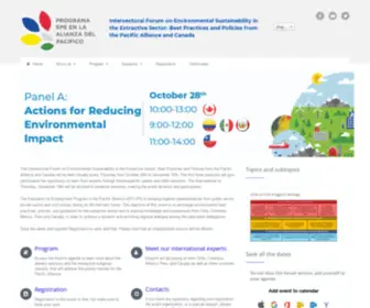 Foroepeap.com(Foro Intersectorial de Sostenibilidad Ambiental en la Alianza del Pacífico y Canadá) Screenshot