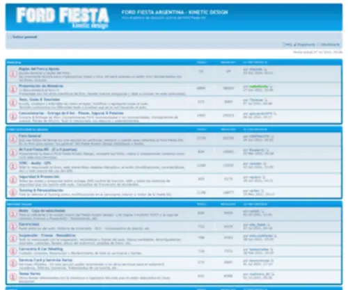 Forofiesta.com.ar(FORD FIESTA ARGENTINA KINETIC DESIGN) Screenshot