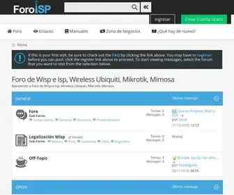 Foroisp.com(Foro de Wisp e Isp) Screenshot