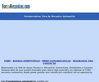 Foromecanicos.com(Foro de mecanica automotriz) Screenshot