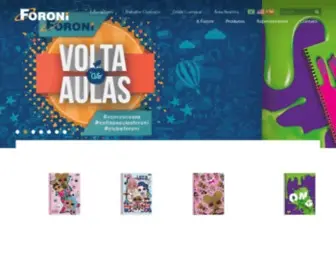 Foroni.com.br(Cadernos, Agendas, Material Escolar, Papelaria) Screenshot