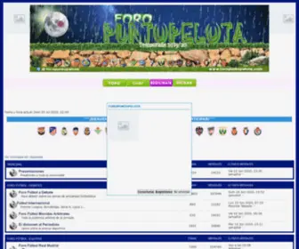 Foropuntopelota.com(Foro Punto Pelota Foro de Futbol y Foros de Deportes en General) Screenshot