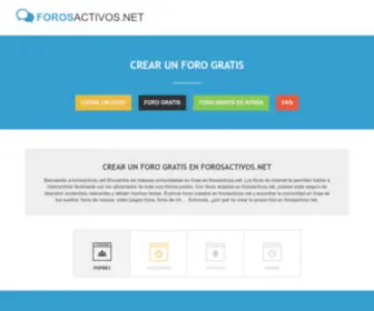Forosactivos.net(Foro gratis Foros de debate) Screenshot