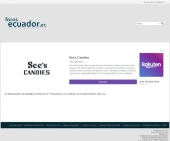 Forosecuador.ec(Foros Ecuador) Screenshot