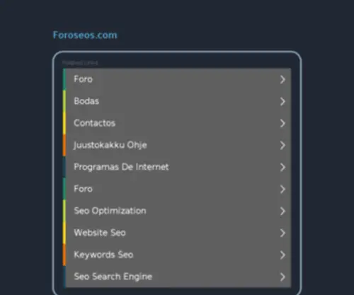 Foroseos.com(Página principal) Screenshot