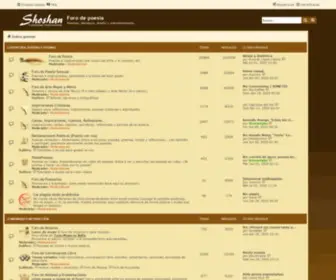 Foroshoshan.com(Foro de poesía) Screenshot